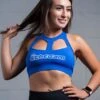 @theGym Athletic Sports Bra - Blue -Gym Equipme Sales 1 emily blue sports bra