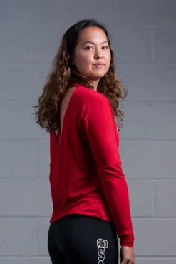 @theGym Ladies Open Back Top - Red 9 @theGym Ladies Open Back Top - Red -Gym Equipme Sales 1 esther red open back2