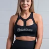 @theGym Athletic Sports Bra - Black -Gym Equipme Sales 1 meg black athletic sports bra