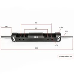 ATX Big Boys Olympic Log Bar 14 ATX Big Boys Olympic Log Bar -Gym Equipme Sales at log bar 250 dg skizze