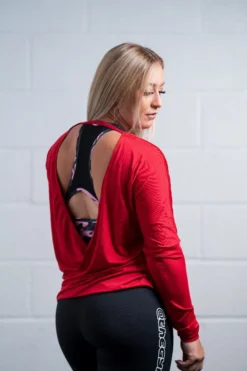 @theGym Ladies Open Back Top - Red 10 @theGym Ladies Open Back Top - Red -Gym Equipme Sales at the gym 2020 00087 4