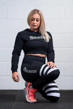 @theGym Cropped Sweater - Black -Gym Equipme Sales at the gym 2020 00107