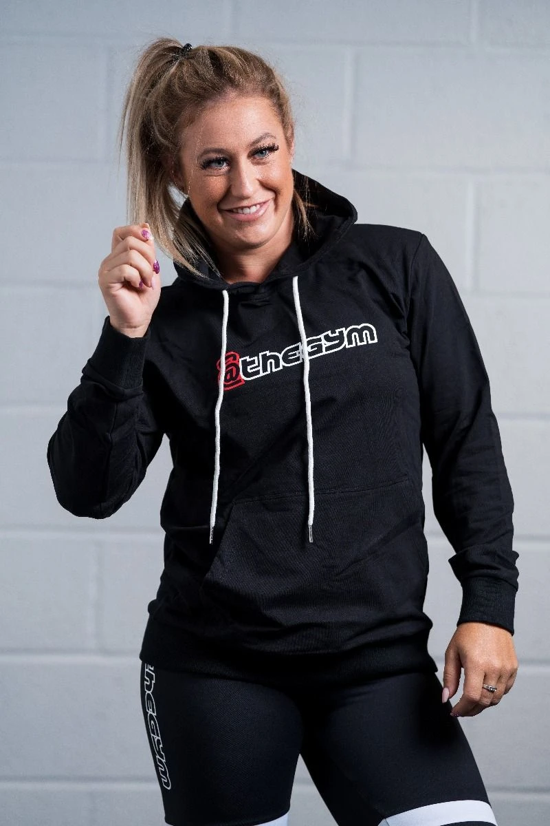 @theGym Unisex Lightweight Classic Hoodie - Black 3 @theGym Unisex Lightweight Classic Hoodie - Black