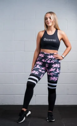 @theGym Pink-Camo Leggings