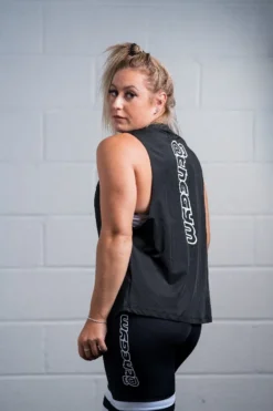 @theGym Ladies Tank Vest - Black -Gym Equipme Sales at the gym 2020 00165