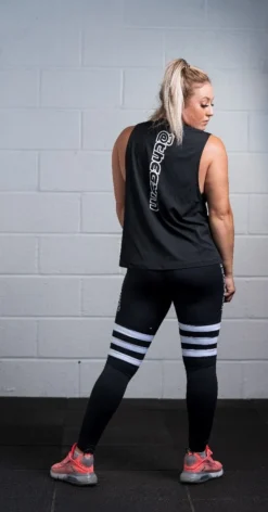 @theGym Ladies Tank Vest - Black -Gym Equipme Sales at the gym 2020 00166