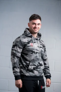 @theGym Classic Hoodie - Black/Grey-Camo 18 @theGym Classic Hoodie - Black/Grey-Camo -Gym Equipme Sales at the gym 2020 00205