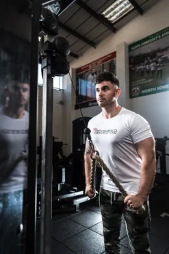 @theGym Classic T-Shirt - White -Gym Equipme Sales at the gym 2020 00346