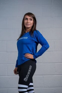 @theGym Ladies Open Back Top - Blue -Gym Equipme Sales at the gym 2020 00435