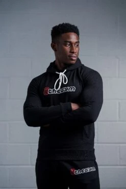 @theGym Unisex Lightweight Classic Hoodie - Black 25 @theGym Unisex Lightweight Classic Hoodie - Black -Gym Equipme Sales at the gym 2020 00535 1