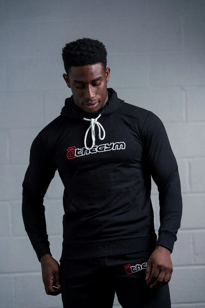 @theGym Unisex Lightweight Classic Hoodie - Black 18 @theGym Unisex Lightweight Classic Hoodie - Black - Image 16