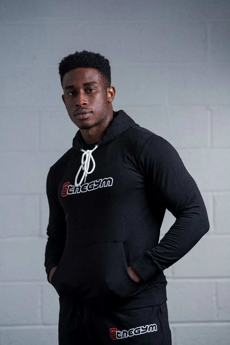@theGym Unisex Lightweight Classic Hoodie - Black 11 @theGym Unisex Lightweight Classic Hoodie - Black - Image 9