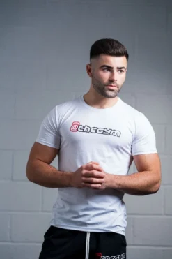 @theGym Classic T-Shirt - White -Gym Equipme Sales at the gym 2020 00543