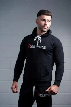 @theGym Unisex Lightweight Classic Hoodie - Black 24 @theGym Unisex Lightweight Classic Hoodie - Black -Gym Equipme Sales at the gym 2020 00546 1