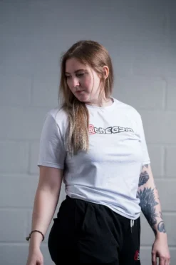 @theGym Classic T-Shirt - White -Gym Equipme Sales at the gym 2020 00576