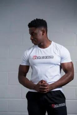 @theGym Classic T-Shirt - White -Gym Equipme Sales at the gym 2020 00581