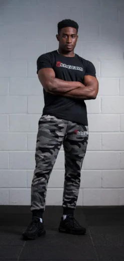 @theGym Classic Joggers - Black/Grey-Camo -Gym Equipme Sales at the gym 2020 00660