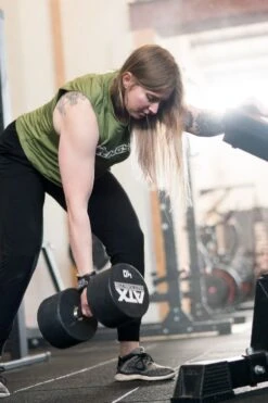 @theGym Ladies Tank Vest - Military Green -Gym Equipme Sales at the gym 2020 00676