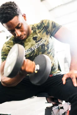 @theGym Unisex Classic T-Shirt - Green-Camo 23 @theGym Unisex Classic T-Shirt - Green-Camo -Gym Equipme Sales at the gym 2020 00753