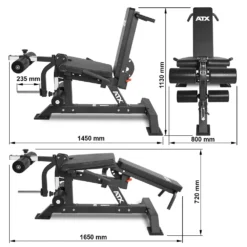ATX Legacy Leg Extension/ Leg Curl BCO-770 -Gym Equipme Sales atx bco 770 07 ms large