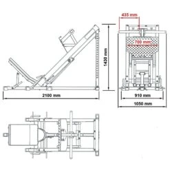 ATX 45-Degree Legacy Leg Press BPR-650 -Gym Equipme Sales atx bpr 650 ms neu