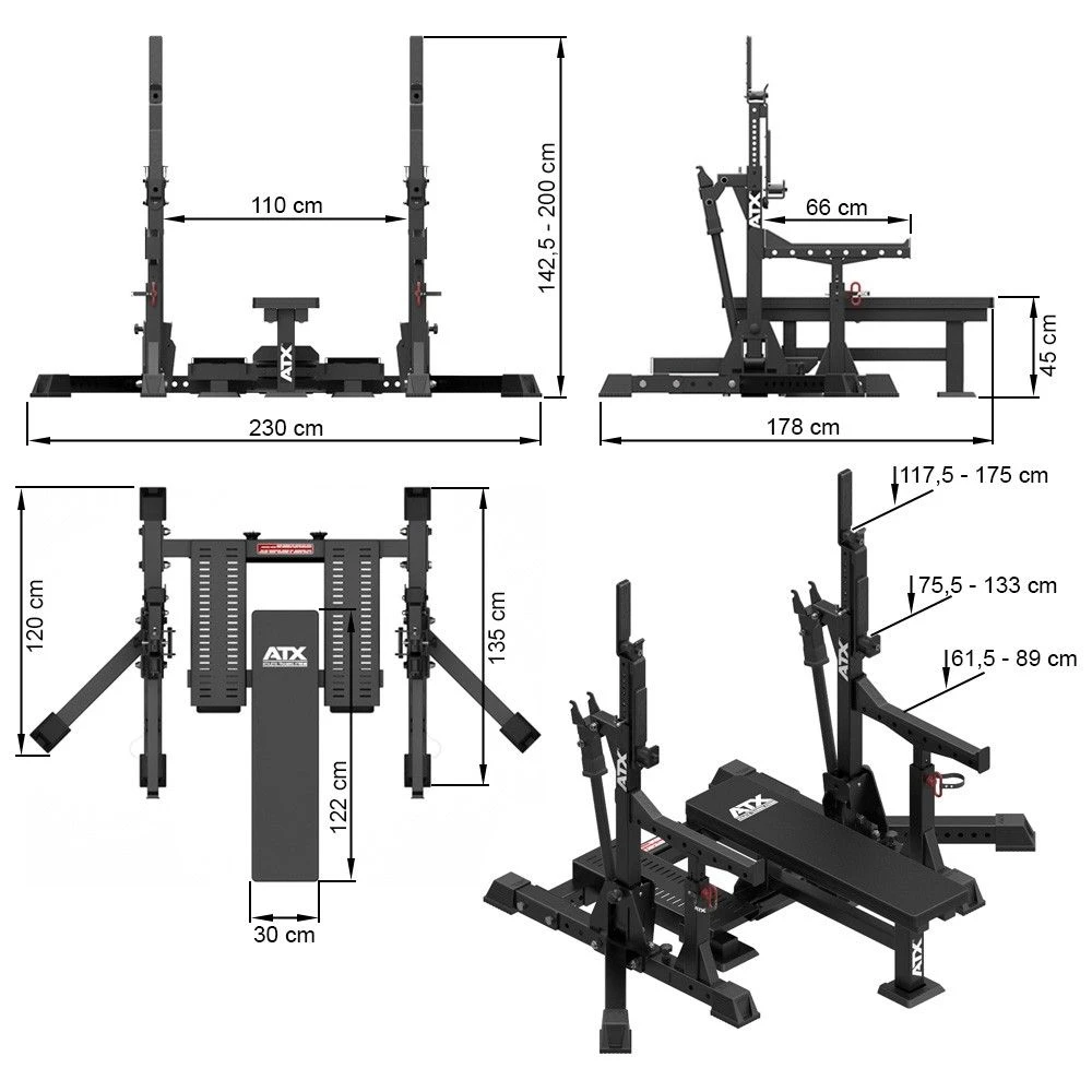 ATX Competition Powerlifting MEGA COMBO Rack CO-RACK 5 ATX Competition Powerlifting MEGA COMBO Rack CO-RACK - Image 3