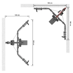 ATX Cable Corner Station CPS-600 -Gym Equipme Sales atx cps 600 ma skizze 02 1 1