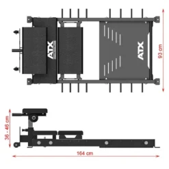 ATX Multi-use Glutes And Hips Thruster Bench GLS-800 -Gym Equipme Sales atx glute shaper 3818 8