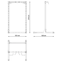 ATX Half Rack HRX-620 SET-100 22 ATX Half Rack HRX-620 SET-100 -Gym Equipme Sales atx hrx 620 maattekening