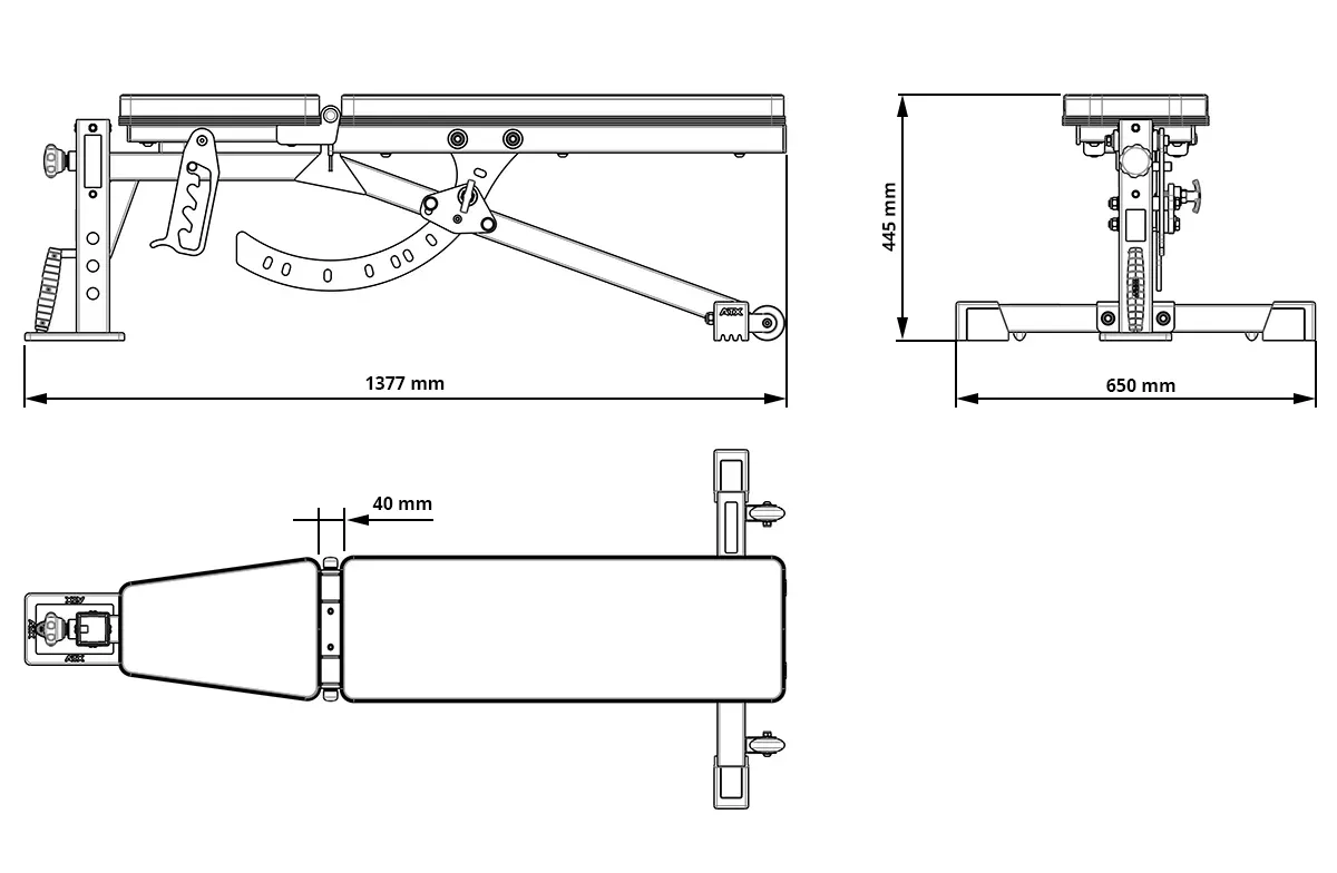 ATX Adjustable Bench MBX-520 Mk2 5 ATX Adjustable Bench MBX-520 Mk2 - Image 3