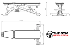 ATX Warrior Adjustable Bench MBX-750 Mk2 -Gym Equipme Sales atx mbx 750 03