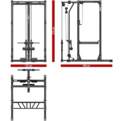 ATX Power Rack PRX-720 + LTO-650 Plate-Load Lat Pulldown 17 ATX Power Rack PRX-720 + LTO-650 Plate-Load Lat Pulldown -Gym Equipme Sales atx prx 720 lto 650 pl dim 2