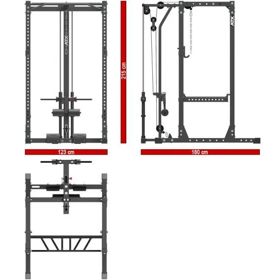 ATX Power Rack PRX-720 + LTO-650 Plate-Load Lat Pulldown 10 ATX Power Rack PRX-720 + LTO-650 Plate-Load Lat Pulldown - Image 8