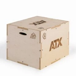 ATX 3-in-1 Plyometric Box (50/60/70cm) -Gym Equipme Sales atx sprungbox aus holz mit 3 verschiedenen sprunghoehen 3700 0
