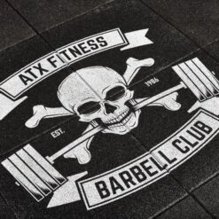 Custom Logo On Gym Flooring Tile/s 1m2