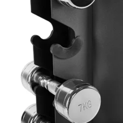 Chrome Dumbbell Set 1-10kg + Rack 12 Chrome Dumbbell Set 1-10kg + Rack -Gym Equipme Sales ck satz r 3907 detail04