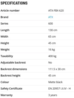 ATX Flat Bench FBX-620 -Gym Equipme Sales fbx 620 specs