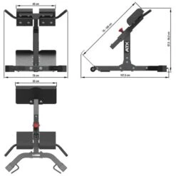 ATX 45 Degree Hyperextension HPX-650 -Gym Equipme Sales hpx 650 skizze