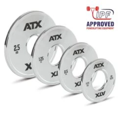 ATX Calibrated Chrome Steel Competition Powerlifting FRACTIONAL Weight Plates