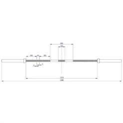 ATX 7ft Hybrid CAMO Bar (Dual-Markings With Centre Knurl) 9 ATX 7ft Hybrid CAMO Bar (Dual-Markings With Centre Knurl) -Gym Equipme Sales lh 50 220 cama 05 skizze