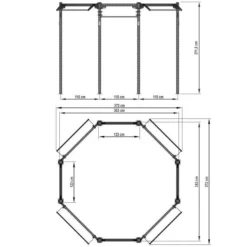 ATX® Octagon RIG - Basic -Gym Equipme Sales octa 275 b skizze 2