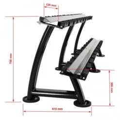 Heavyweight Dumbbell Saddle Rack - Black - 144 / 288 / 432 / 576cm 11 Heavyweight Dumbbell Saddle Rack - Black - 144 / 288 / 432 / 576cm -Gym Equipme Sales r 3075 b hs 250 7 skizze