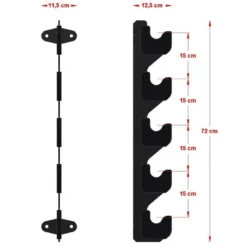 Gun Rack Bar Holder 9 Gun Rack Bar Holder -Gym Equipme Sales r 3600 detail04