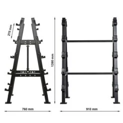 10 Bar Freestanding Back To Back Rack -Gym Equipme Sales r 3680 ma skizze