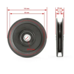Pulley - 115mm -Gym Equipme Sales z sr 115 05 skizze